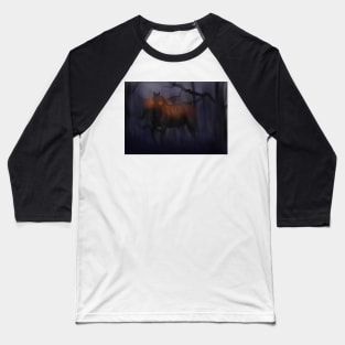 Halloween Horse coming through the Mist Baseball T-Shirt